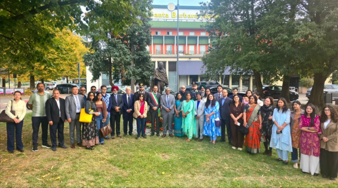 Celebration of Gandhi Jayanti in Milan on 2 October 2026