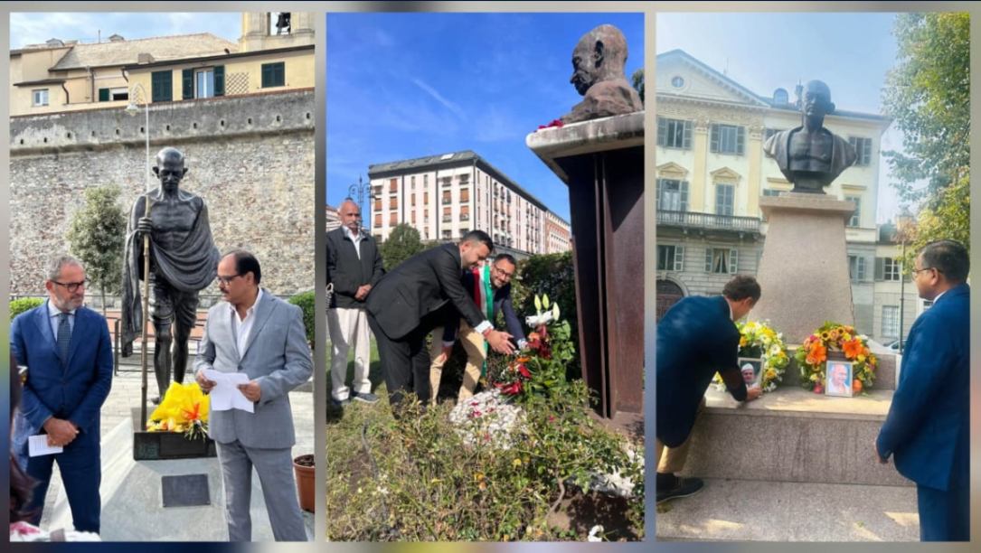 Celebration of Gandhi Jayanti in Genoa, Vicenza and Turin on 2 October 2026