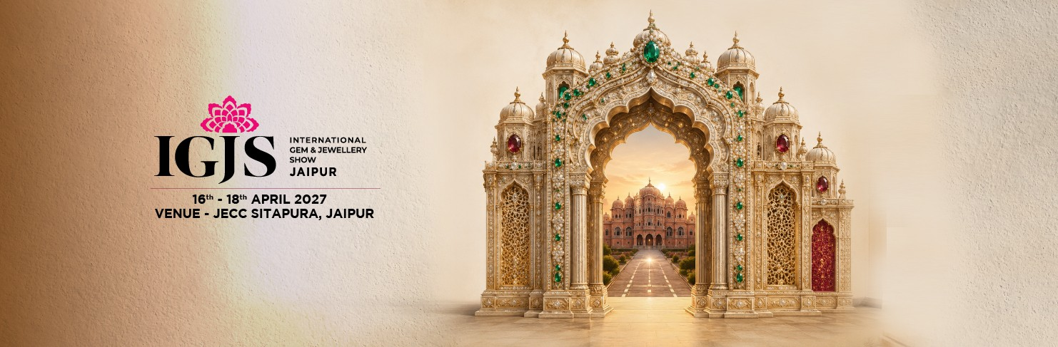 International Gem & Jewellery Show (IGJS) Jaipur scheduled from 16–18 April 2027 at the Jaipur Exhibition & Convention Centre (JECC), Jaipur