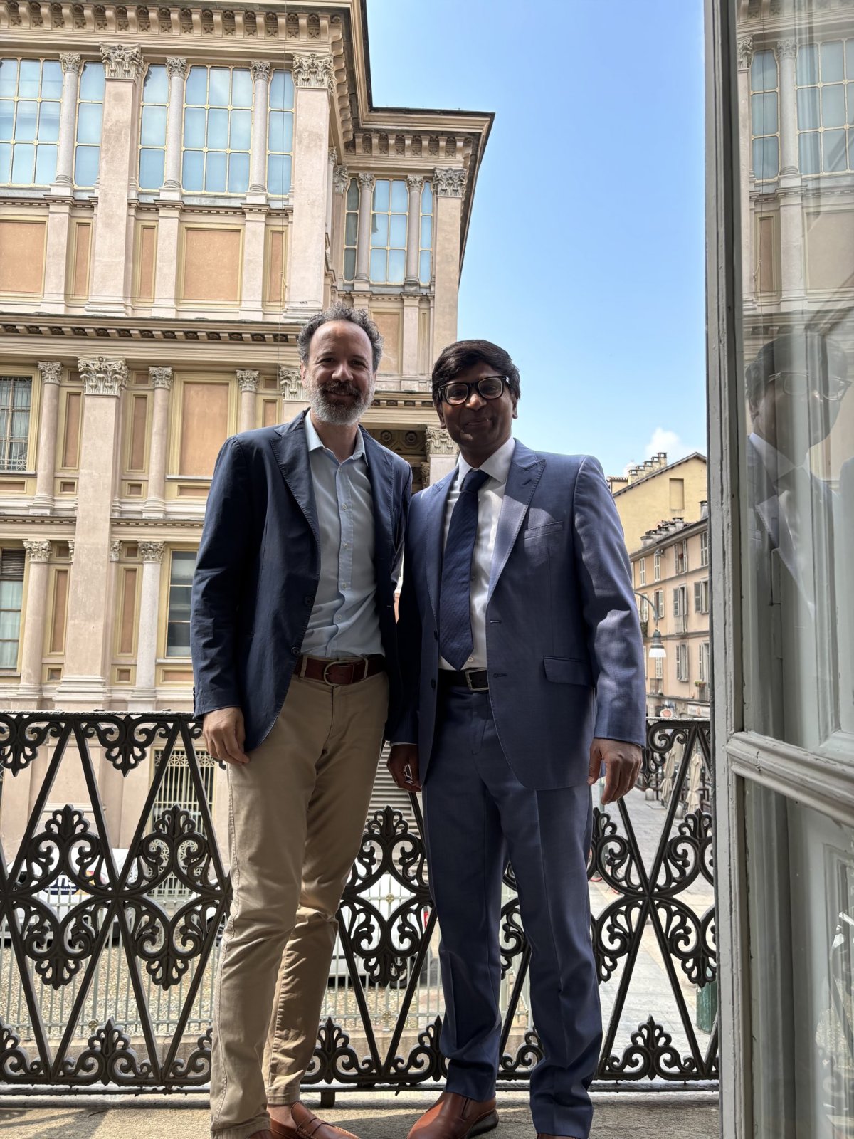 On 14 July 2025, Consul General Mr. Lavanya Kumar held a productive meeting with Mr. Carlo Chatrian, Director of the Museo Nazionale del Cinema in Turin. The discussion focused on exploring avenues of collaboration to showcase the richness and diversity of Indian cinema to Italian audiences.