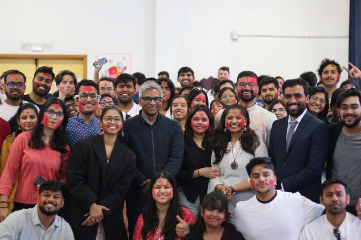 The Indian student community in Bologna celebrated the festival of Holi on 6 March 2026 with great enthusiasm. Several Italian students also joined the festivities, making the celebration vibrant and culturally enriching. Consul General Mr. Lavanya Kumar participated in the event and celebrated the occasion with the students. Holi, the festival of colors, marks the arrival of spring and symbolizes the triumph of good over evil.