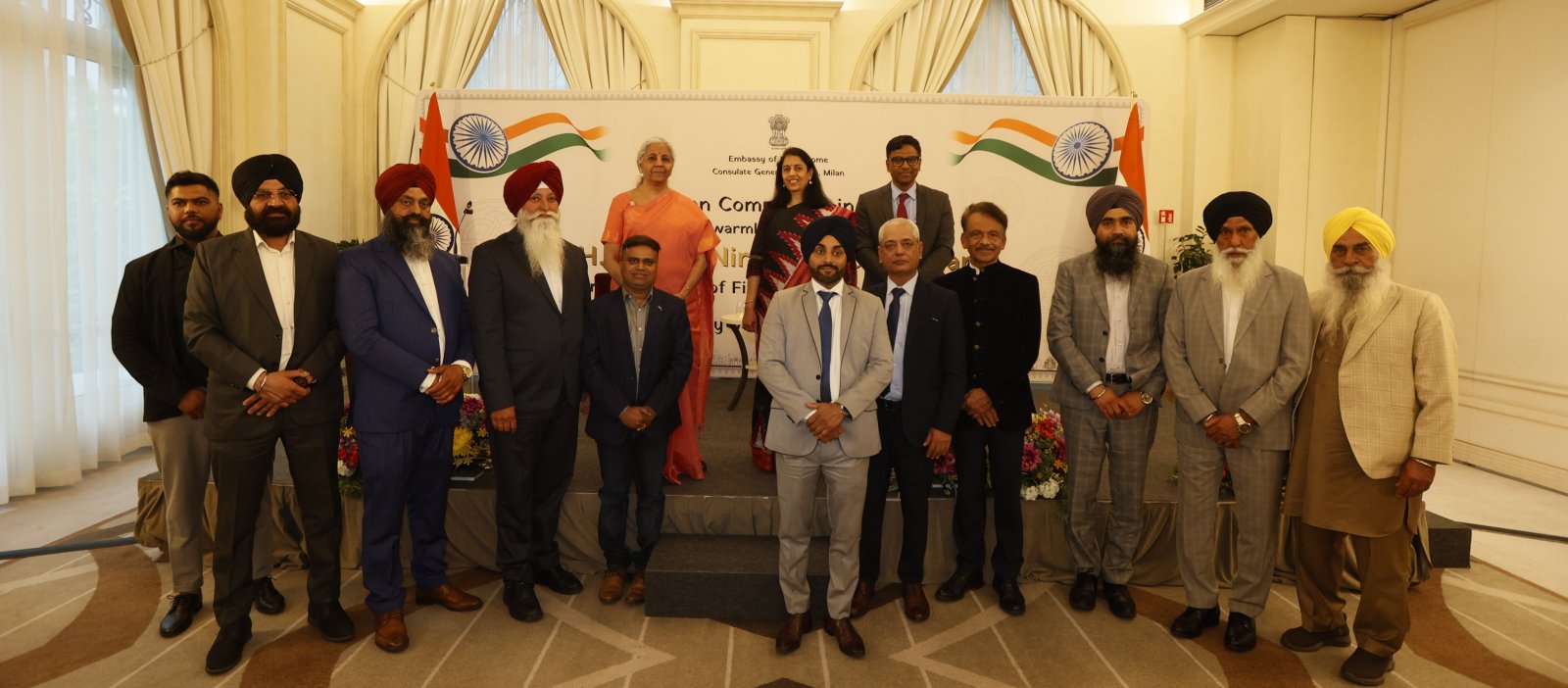 Hon'ble Minister for Finance and Corporate Affairs Smt Nirmala Sitharaman's interaction with Indian Community  in Milan on 05 May 2025.