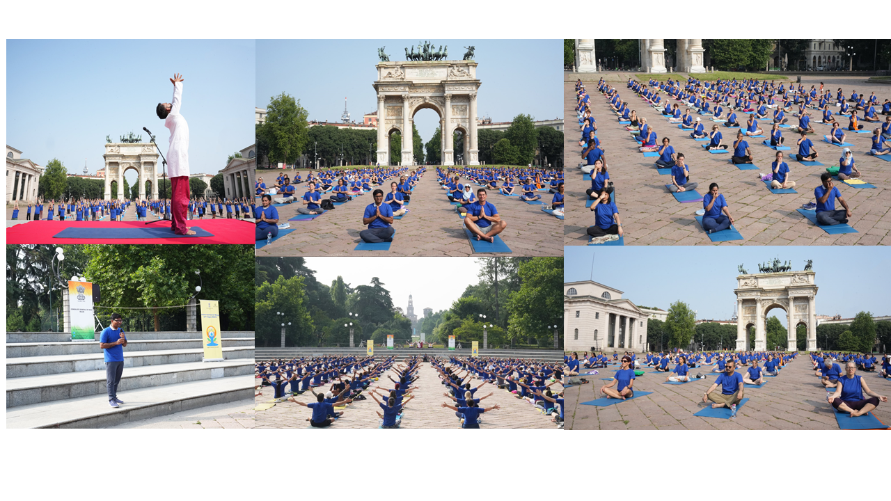 Celebration of 11th International Day of Yoga 2025 in Milan