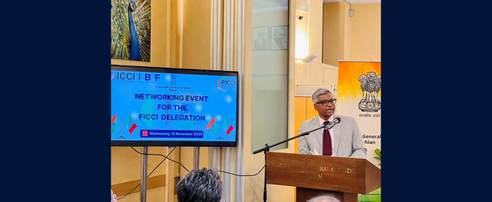 On 12 November 2025, the Consulate hosted a business seminar on “Opportunities in the Logistics Sector between India and Italy