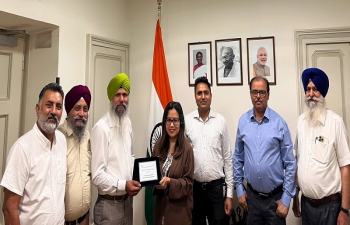 Mr Balwinder Singh from the province of Brescia (Northern Italy) who has just been elected as a Councillor in the Municipality of Brescia met Consul General at the Consulate on 02nd August 2023 A proud moment for our diaspora! Our Congratulations and Best Wishes on this remarkable achievement.