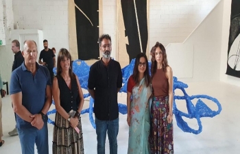Consul General inaugurated an exhibition on nature focusing on earth and water by Indian artist Madhu Das, which will be on display in Venice at Crea Cantieri del Contemporaneo till 30th September 2023. More details on the flyer below.