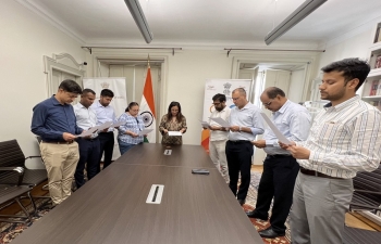 Consulate General of India, Milan observed Sadbhavana Diwas by taking the pledge to promote National Integration and Communal Harmony among people of all religions, language and regions.