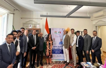 A #VibrantGujarat delegation led by Dr Rahul Gupta, IAS was in Milan to promote Gujarat as an investment destination, and to also invite Italian investors to participate at #VGGS in Gandhi Nagar, Gujarat from 10-12 January 2024